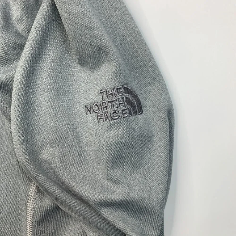 The North Face Sweatshirt Mens M Medium Gray Tech Fleece Lightweight Quarter Zip